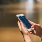 person using mobile
